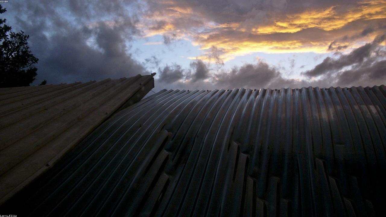 Wind-lifted asphalt shingles after a storm on a home in Mentor, OH